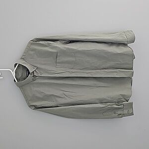 Express - Mens Large Olive Green Button Down Shirt